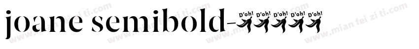 joane semibold字体转换